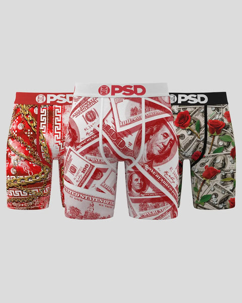 RED LUXURY 3PK MULTI XS / MULTI