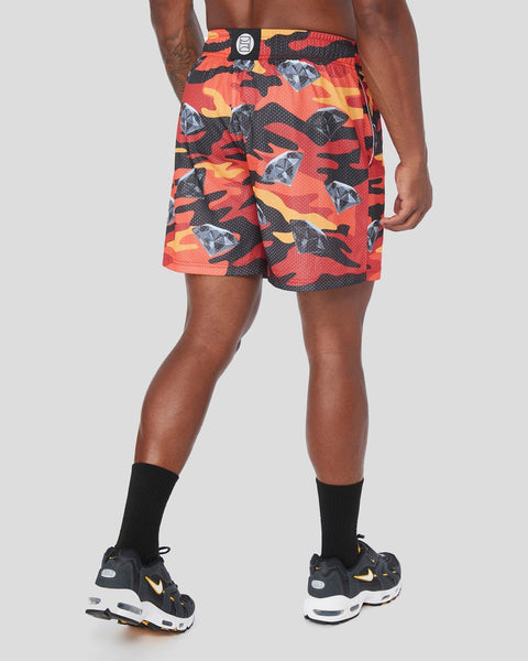 Warface Fire Diamond Camo Active Short