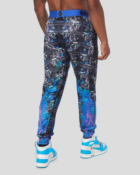 Lounge Pant - Thermal Money Diamonds